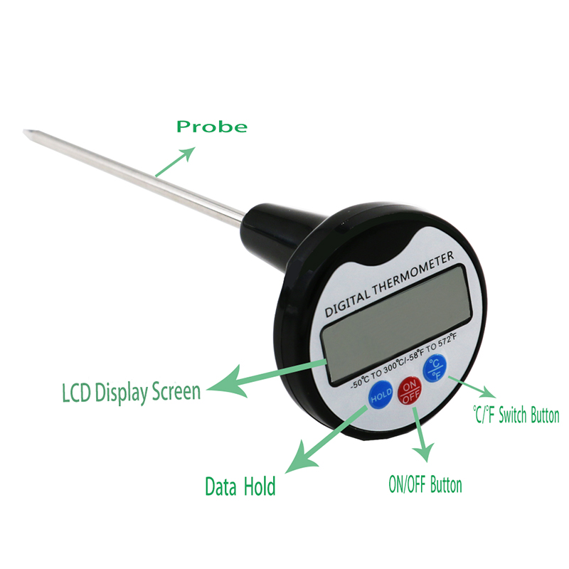 Western Restaurant Steak Food Thermometer dobře prodává v Americe